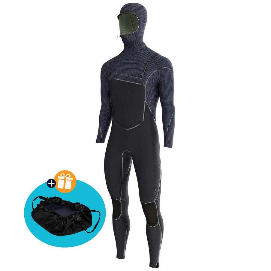 prolimit-wetsuit-heren-predator-steamer-free-x-6-4mm-hooded-zwart