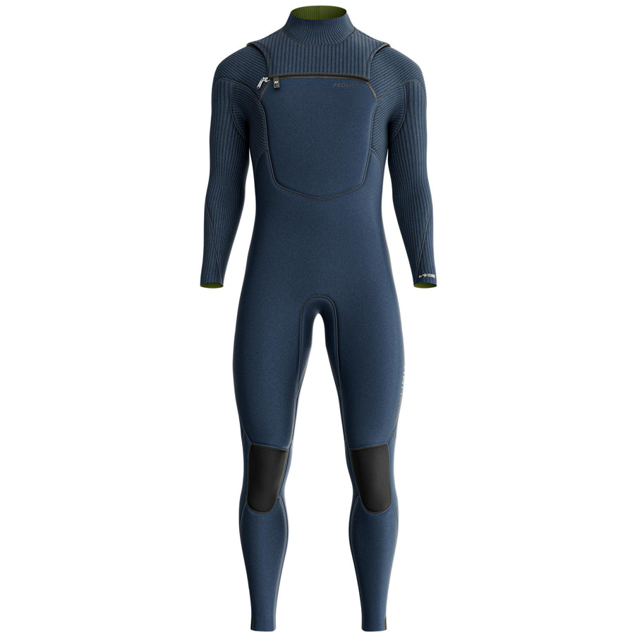 Prolimit Wetsuit Heren Predator Steamer Freezip 4/3MM Blauw