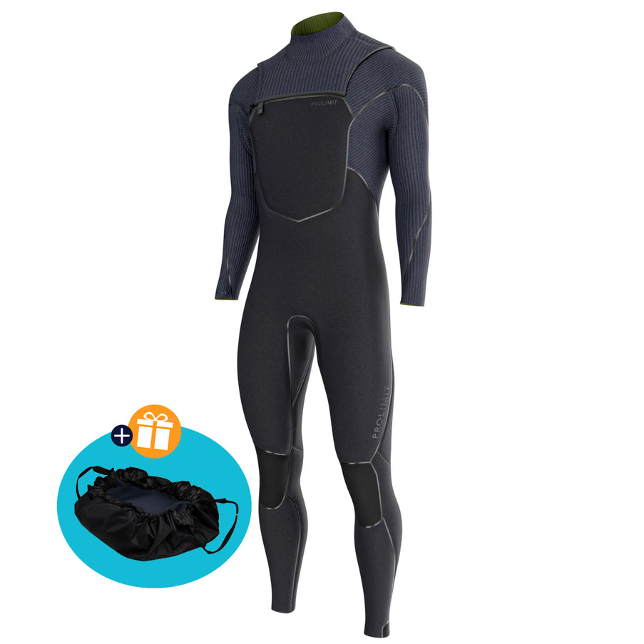 prolimit-wetsuit-heren-predator-steamer-freezip-6-4mm-zwart