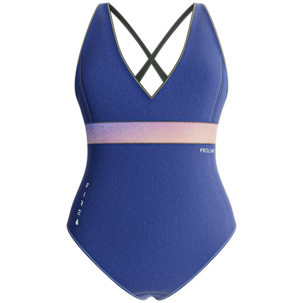 Prolimit Zwemsuit Dames Fire 2/2MM Blauw/Peach