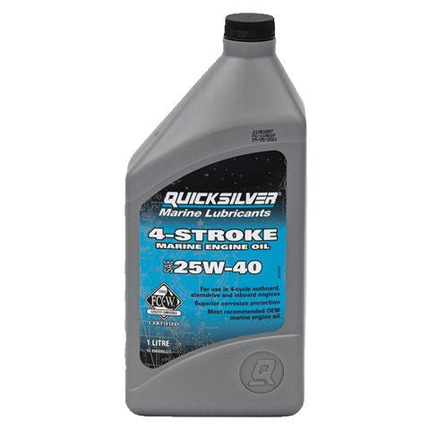 Quicksilver 4-takt Buitenboordmotor Olie 25W40 1L