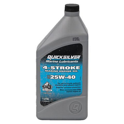 Quicksilver 4-takt Buitenboordmotor Olie 25W40 1L