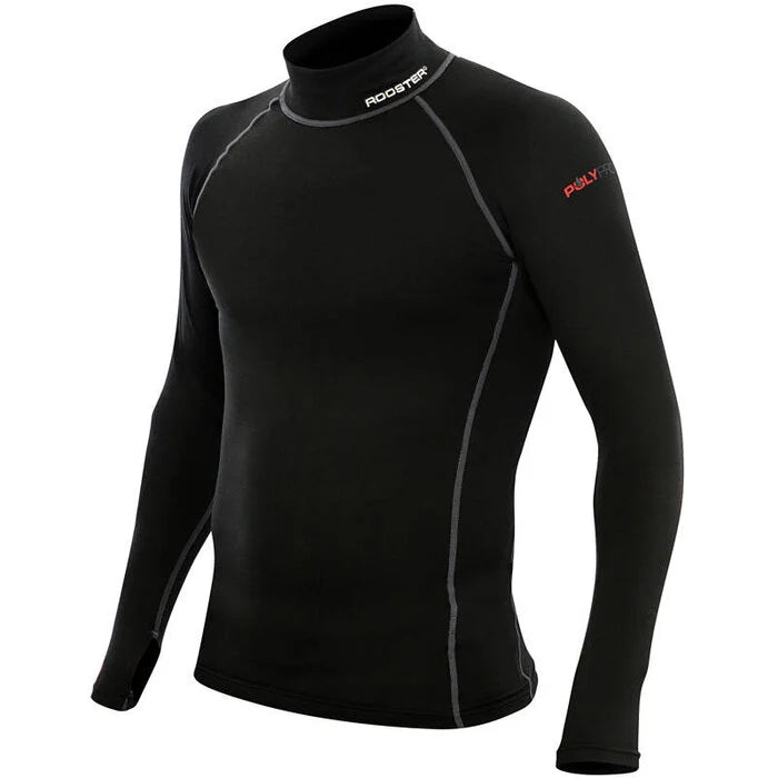Rooster PolyPro Shirt Lange Mouw Dames Zwart
