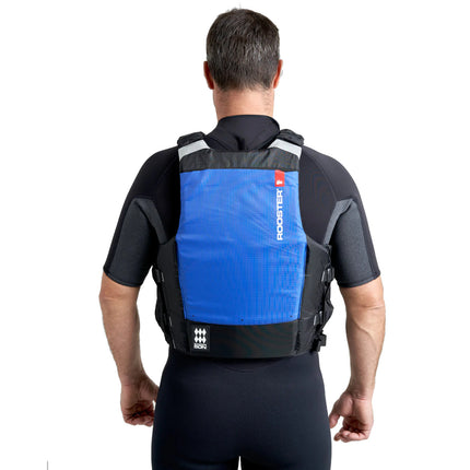 Rooster Zwemvest Unisex Zijkant Rits Blauw