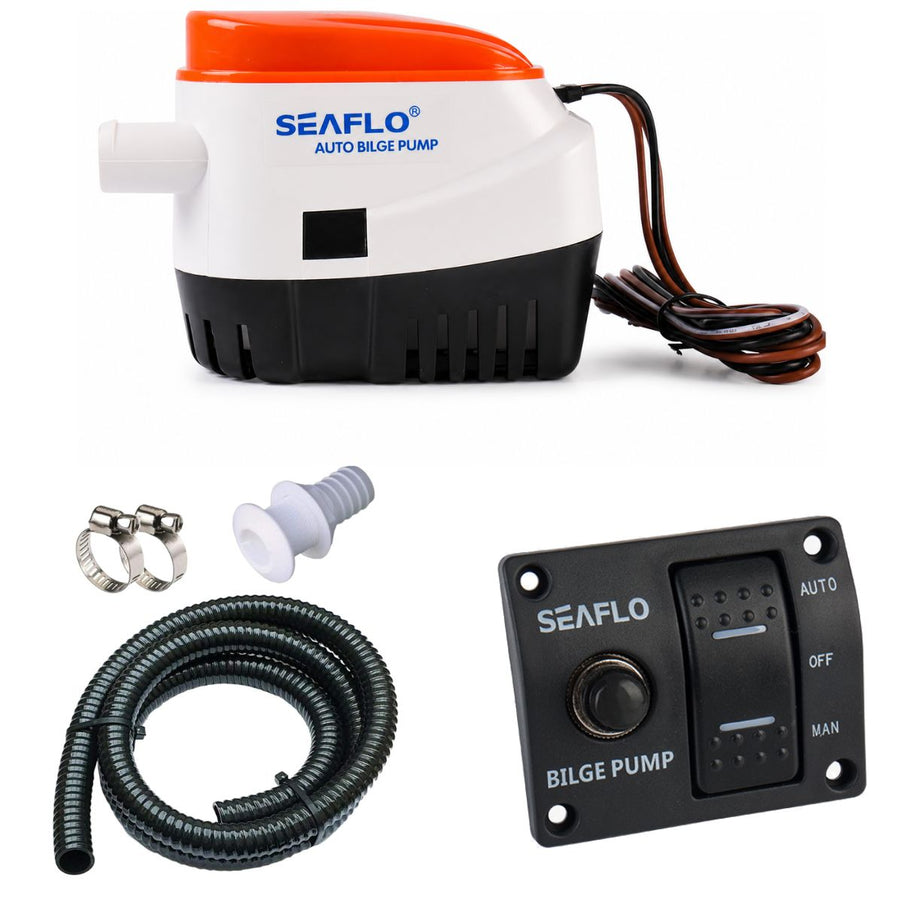 Seaflo Automatische Bilgepomp 12V 600GPH Set Compleet