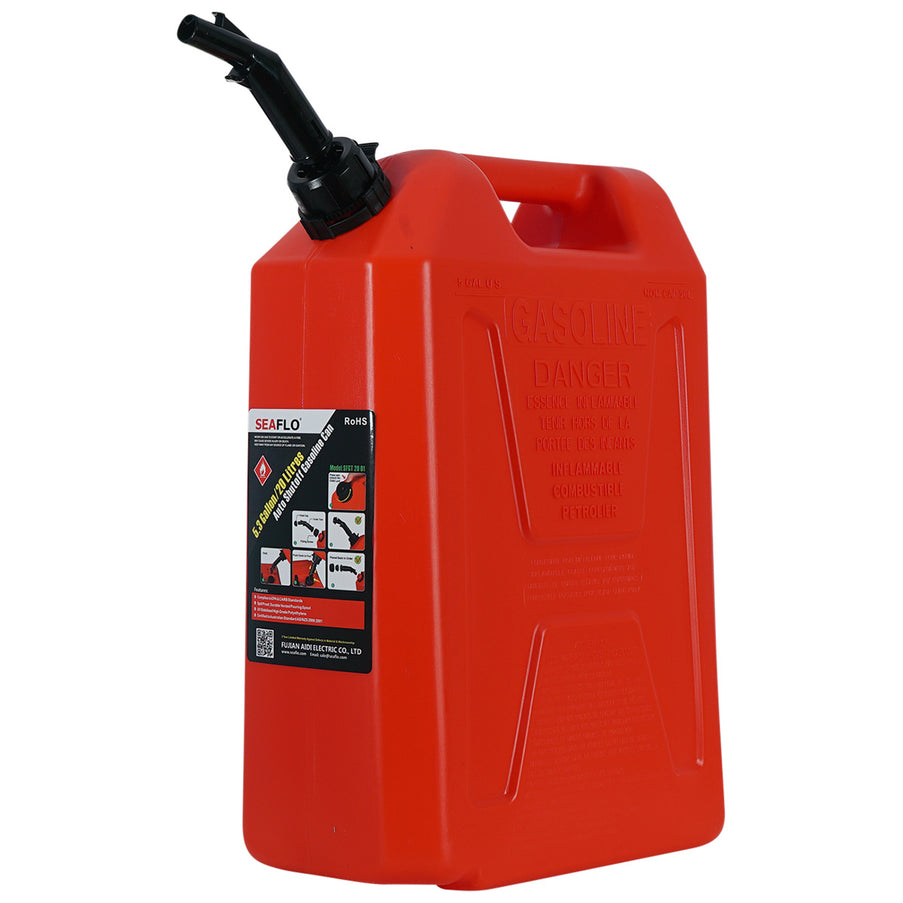 SeaFlo Jerrycan Rood Benzine 20 liter