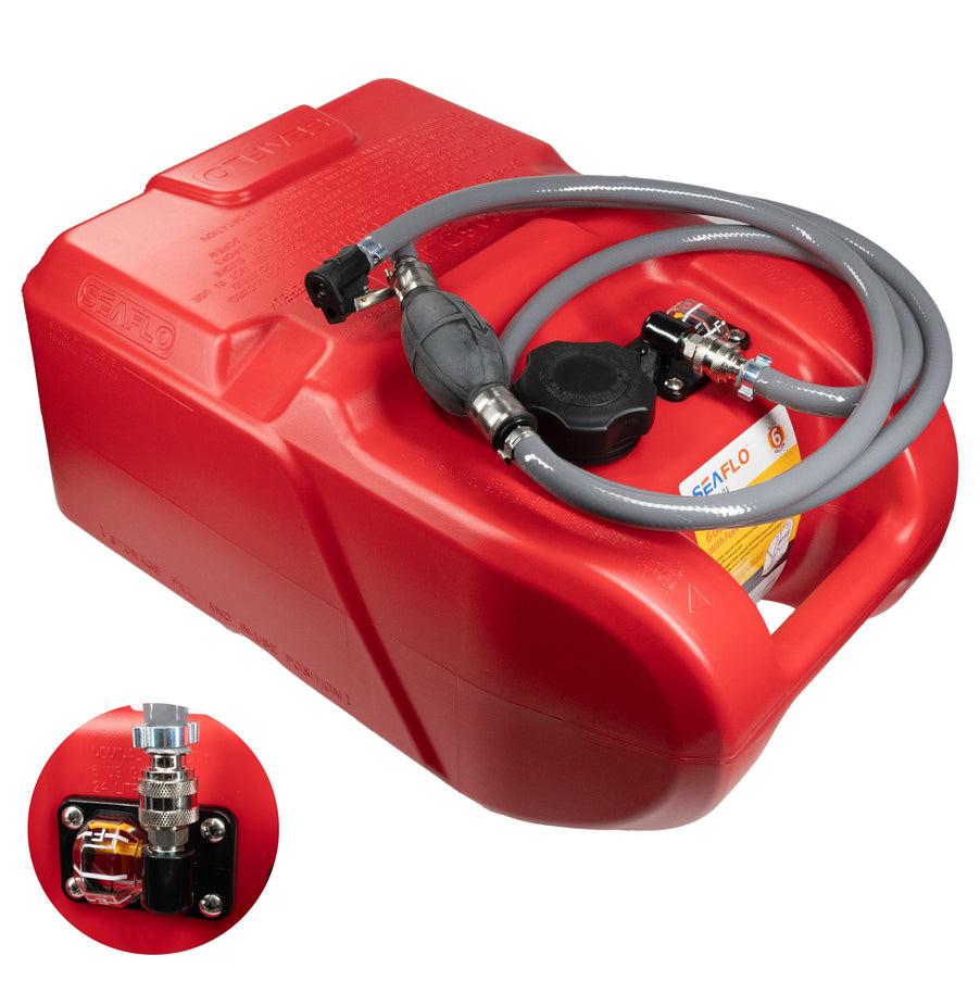 SeaFlo Luxe Benzinetank Set 12 liter Suzuki/Johnson/Evinrude