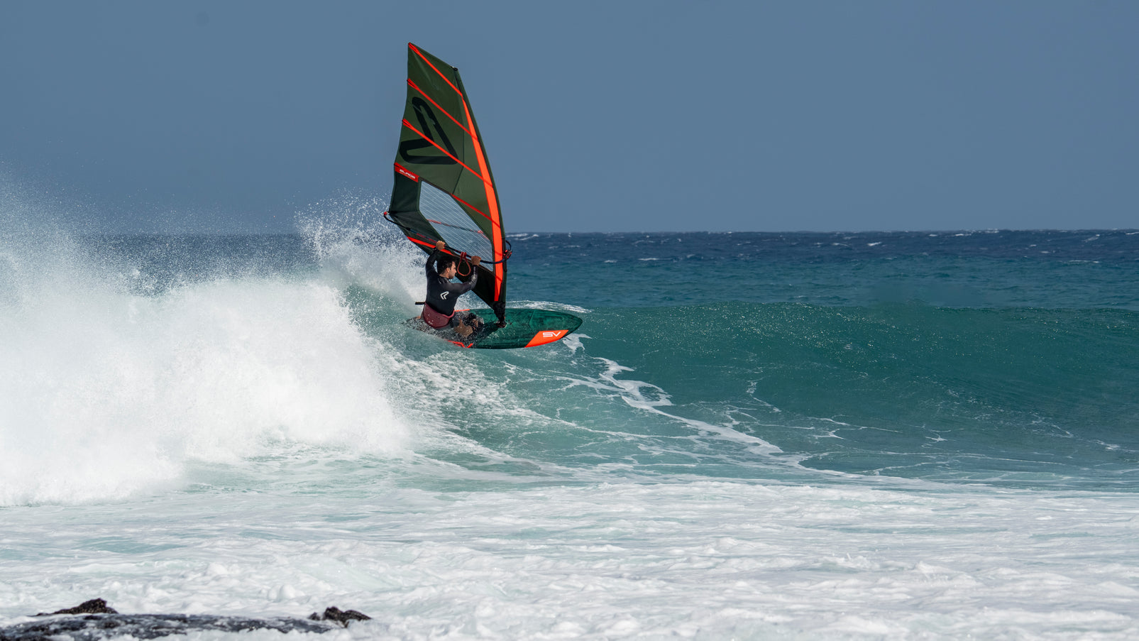 Severne Windsurf Zeil Blade Groen/Rood