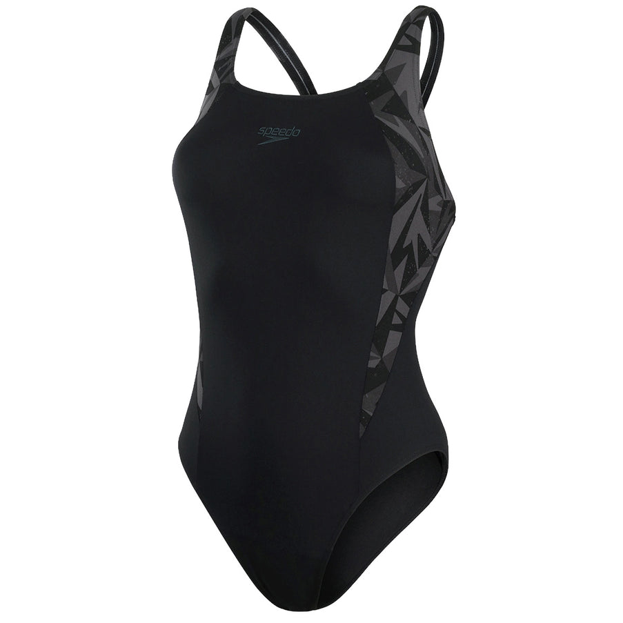Speedo Speedo Badpak Dames Eco+ Hyperboom Muscleback Donkergrijs