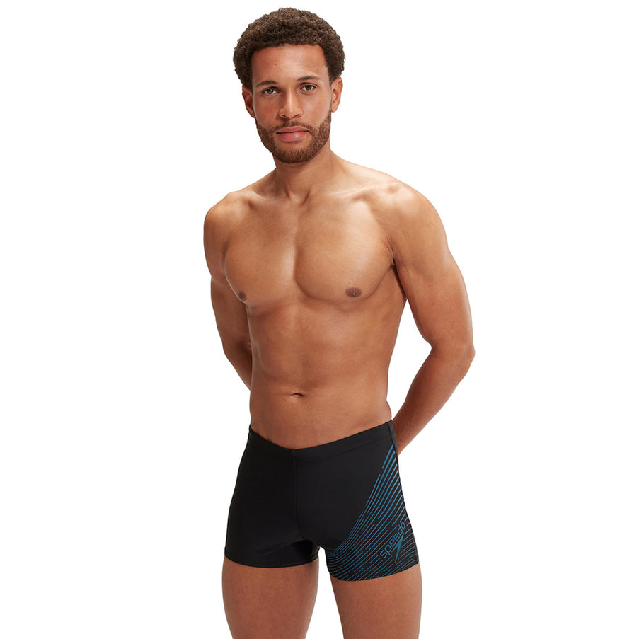 Speedo Speedo Zwemboxer Heren Eco Medly Logo Zwart/Blauw