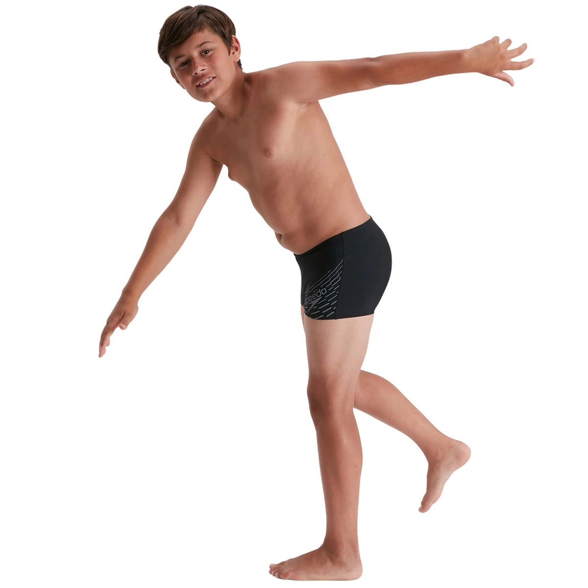 Speedo Eco Medley Aquashort zwembroek Grijs Speedo Eco Medley Aquashort zwembroek Grijs