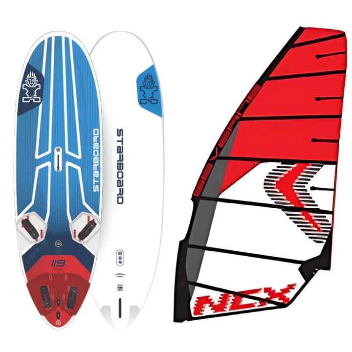 Starboard Carve Carbon 129L + Severne Surfzeil NCX