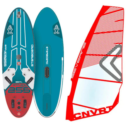 Starboard Windsurf Board Airplane 242 + Severne Surfzeil Convert