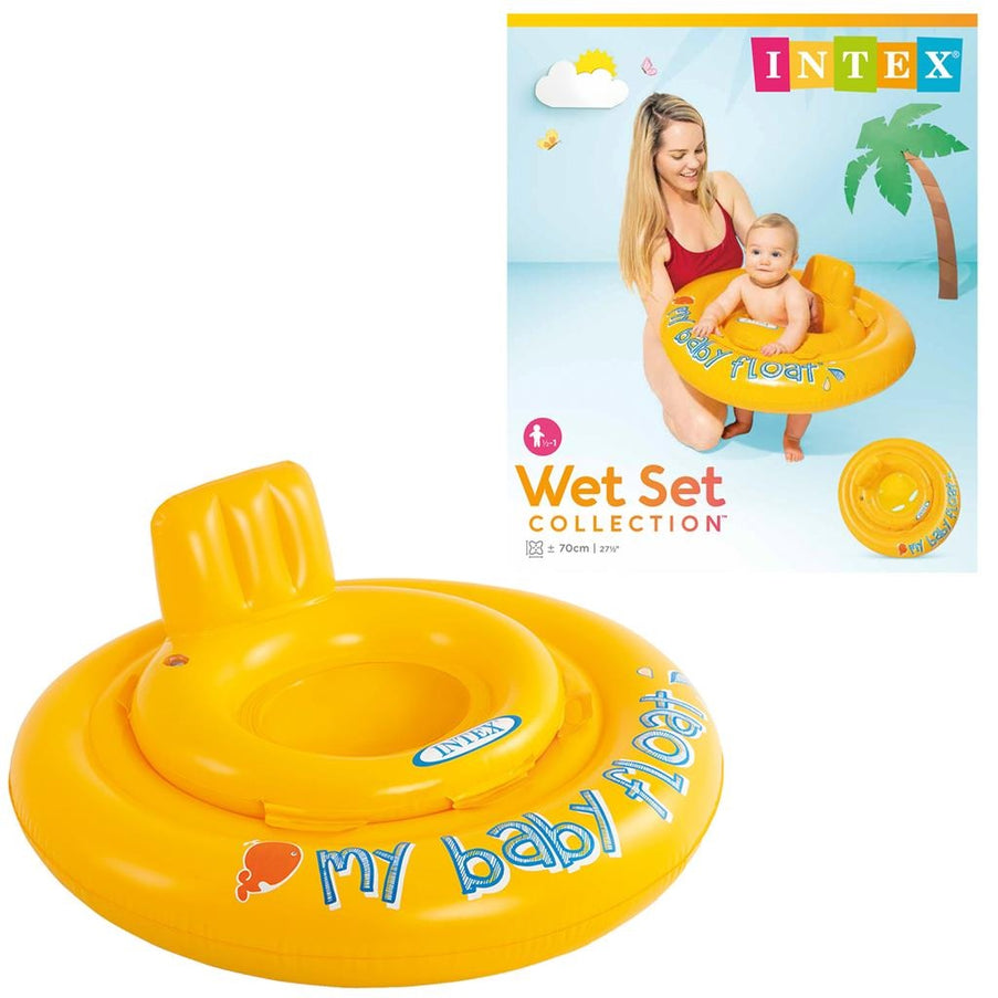 Watersportsonline.nl Intex Babyfloat Geel 70 cm 6-12 maanden