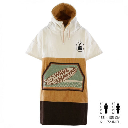 Wave Hawaii Poncho Unisex Campeche