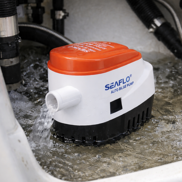 SEAFLO 12v 06-serie automatische lenspomp 750 GPH SEAFLO 12v 06-serie automatische lenspomp 750 GPH